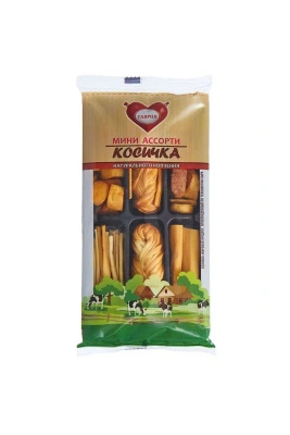 Белково-жировой продукт, произведенный по технологии сыра "КОСИЧКА" копченый мини ассорти "Таврия" 0,1кг