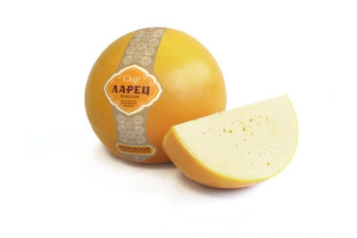 Сыр "Золотой Ларец со вкус. топл. молока" м.д.ж. 45%, шар ~1 кг БСЗ