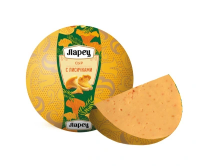 Сыр "Ларец с лисичками" м.д.ж. 45%, шар ~1 кг БСЗ