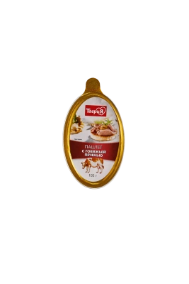 Паштет с ГОВЯЖЬЕЙ ПЕЧЕНЬЮ Таврия 0,105кг