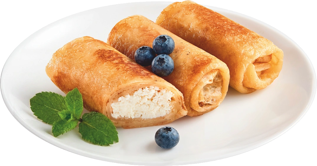 Блины с творогом 