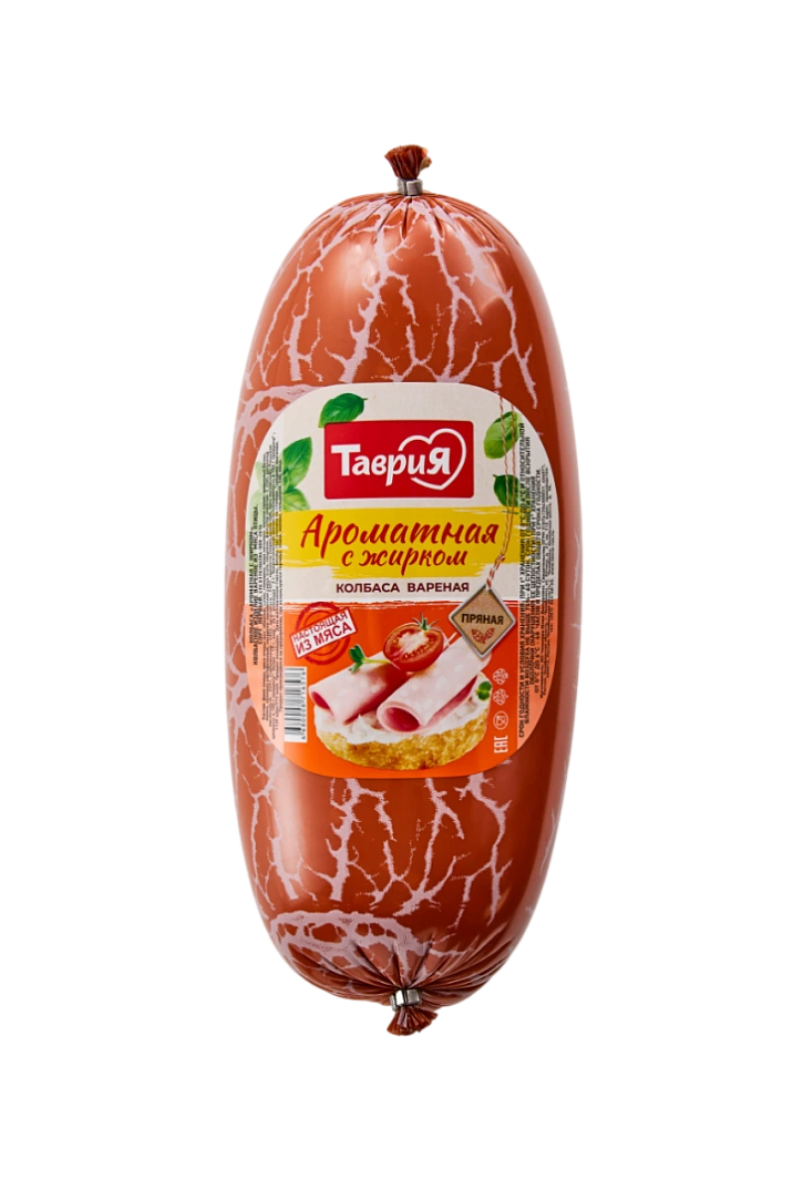 Колбаса варёная "Ароматная с жирком" 