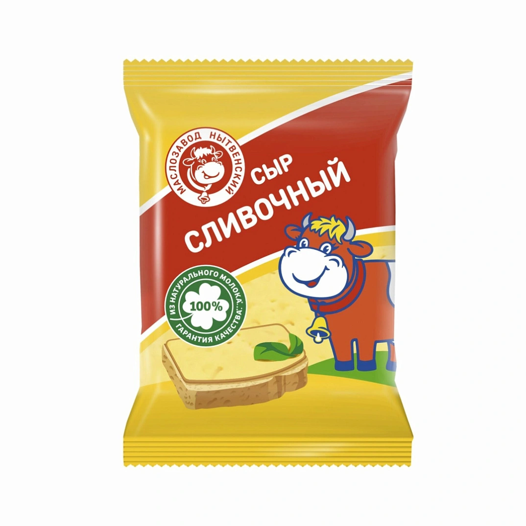 Сыр «Сливочный» п/тв. м.д.ж. 50% 0,180кг  Юговской