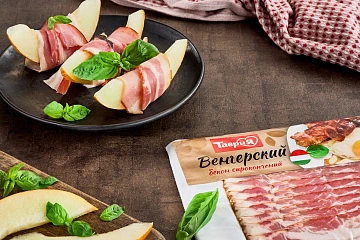 Итальянские мотивы. Ароматная дыня с хрустящим беконом