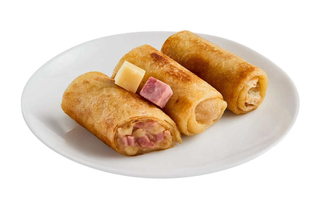 Блины с ветчиной и сыром 1,6