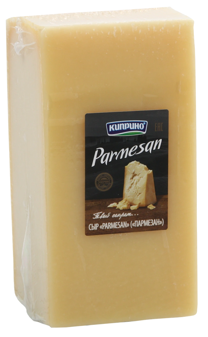 Сыр "PARMESAN" (ПАРМЕЗАН) м.д.ж. 34% блок ~1кг Киприно