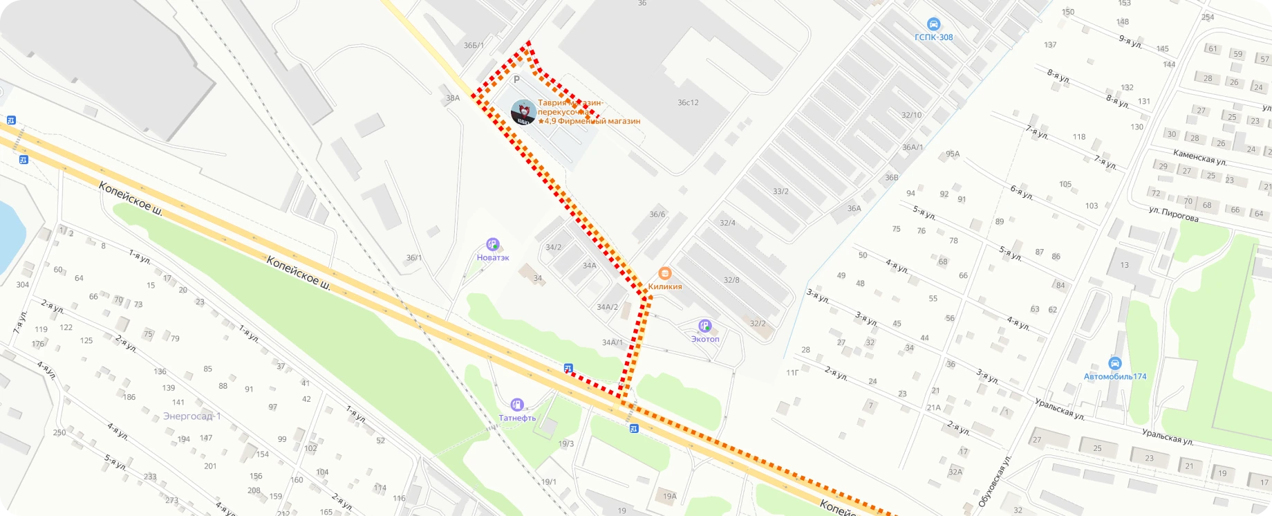 Схема проезда