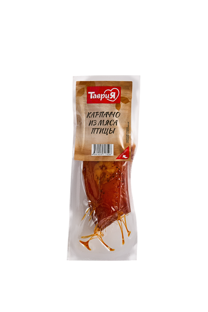 Карпаччо из мяса птицы